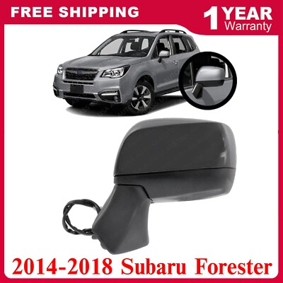 Mirror Textured Black Power Glass Driver Side For 2014-2018 Subaru Forester
