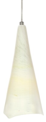 STONE LIGHTING PD167OPSNMB6M PENDANT SATIN NICKEL W/ MURANO BLOWN GLASS SWIRLS