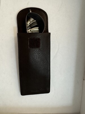 Quality full grain leather eyeglass case. Excellent quality Leather