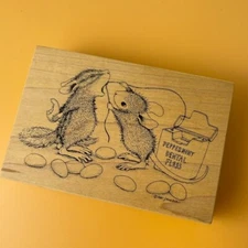 Sticky Situation~Amanda~House Mouse Rubber Stamp 4.5"X 3" Stampa Rosa 291 I
