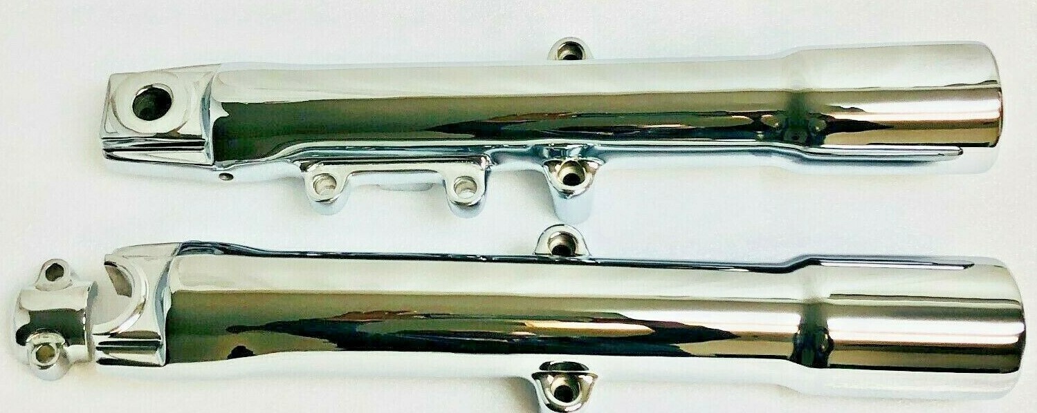 Harley Chrome Heritage Fatboy Lower Fork Legs 0815 EXCHANGE eBay