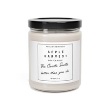 Apple Harvest Scented Soy Candle, 9oz "This Candle Smells Better Than You Do"