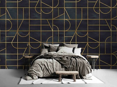 3D Geometric Art Decoration Self-adhesive Removable Wallpaper Murals Wall 336