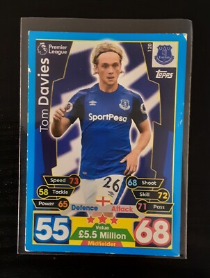 Tom Davies #120 Match Attax Premier League 2017/18 Topps Karte