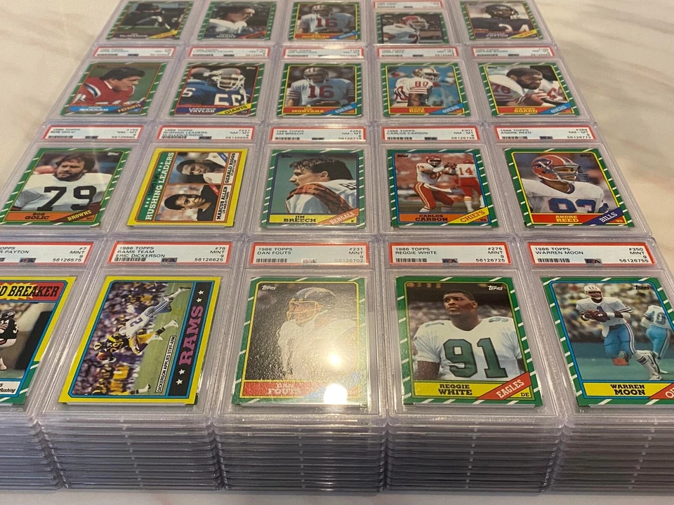 1986 Topps Football RC HOF Jerry Rice PSA 7 8 9 - Complete Your Set - You Pick - Image 2 of 2