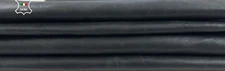 ANTHRACITE BLACK VINTAGE STRETCH Backed Lamb leather 2 skins 10sqf 0.9mm #C2874