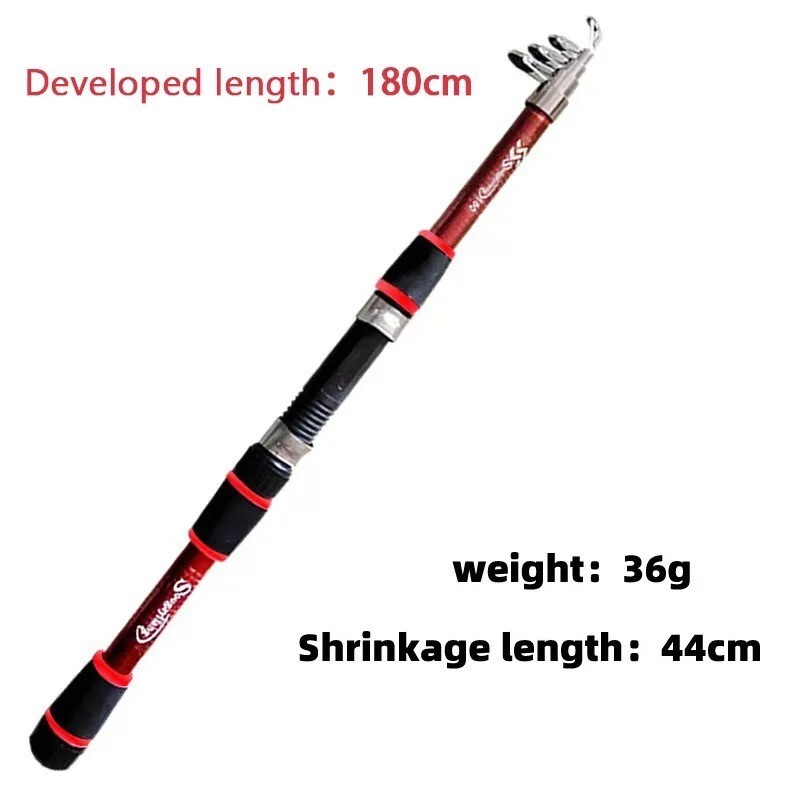 Canne à pêche télescopique légère à lancer précis avec moulinet spinning fluide - 4