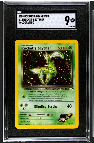 Rocket's Scyther (Unlimited) graded SGC 9 for sale on eBay