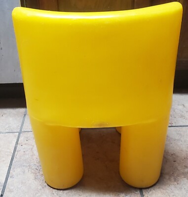 Little Tikes Chunky Yellow Chair Toddler Child Size | eBay