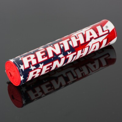 Renthal USA Flag 10'' Crossbar Bar Pad for 7/8'' Handlebar Red Foam Limited NEW