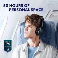 soundcore Space Q45 Adaptive Noise Cancelling 98% Headphones 50H Playtime Hi-Res - Image 2 of 4
