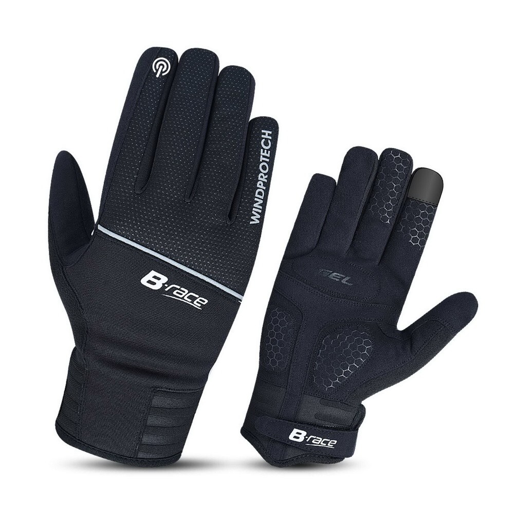 B-RACE GUANTI WINDPROTECH MIS2 TAGLIA  M NERO