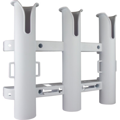 Sea-Dog 325032-1 Triple Threat Three Pole Rod Holder White