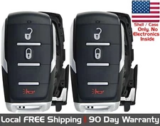 2x New Replacement Proximity Key Fob Remote SHELL / CASE For 2019-2023 RAM 1500