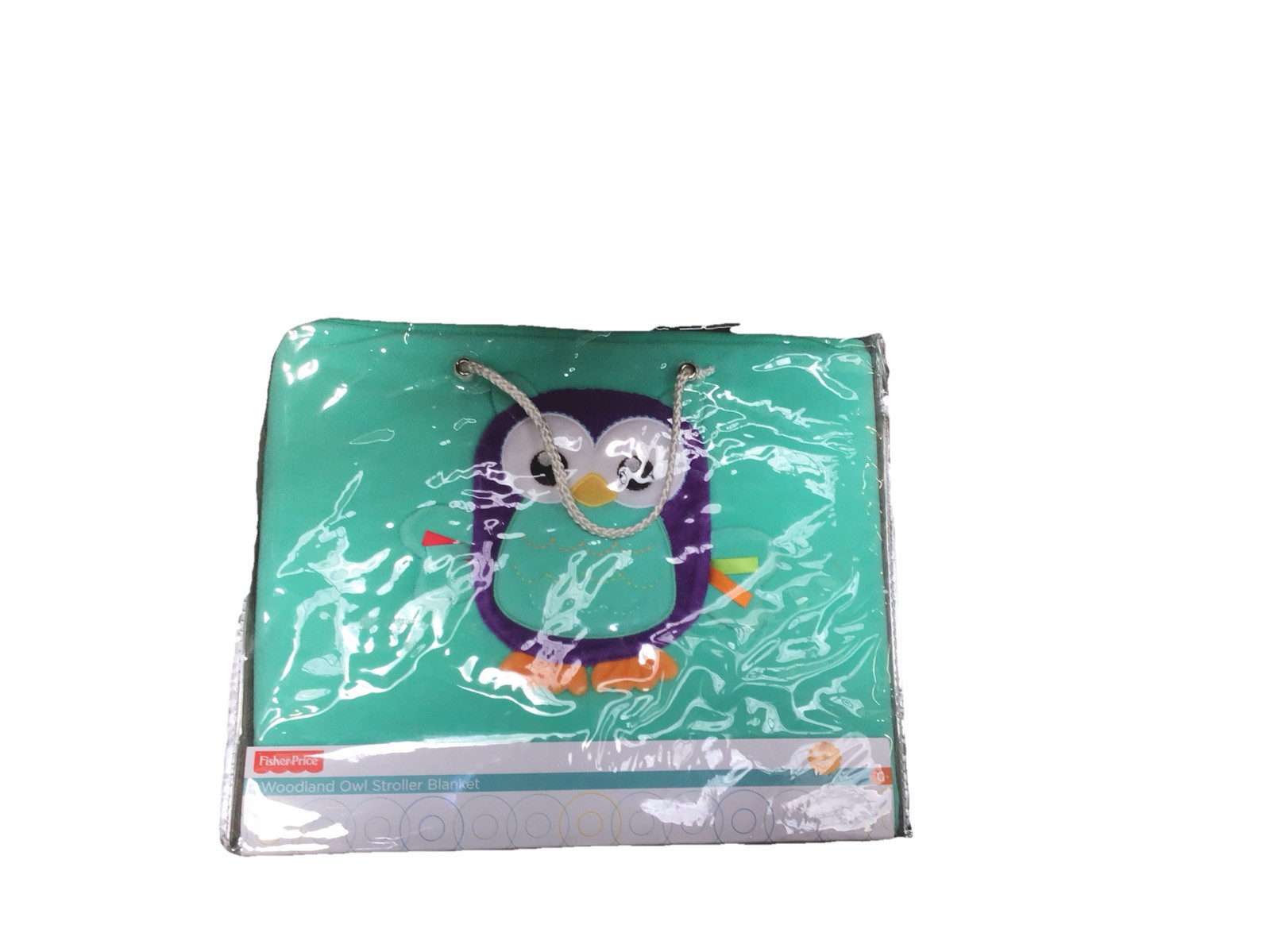 Fisher Price Woodland Stroller Pram pushchair Universal Blanket Owl Green Purple