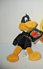 1999 Warner Bros Studios Looney Tunes Daffy Duck Mini Bean Bag Plush 6''