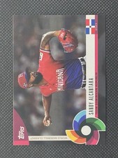 SANDY ALCANTARA WBC BLACK SP 2023 WORLD BASEBALL CLASSIC GLOBAL STARS CARD #21