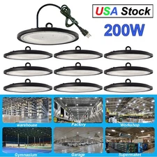 10 Pack 200W UFO Led High Bay Light Commercial Industrial Warehouse Shop Lights
