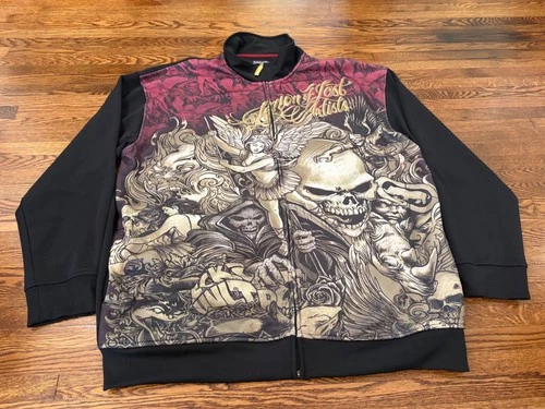 Ecko Jacket 3XL Legion of Lost Artists Full Zip Streetwear Graffiti Skull Y2K - product listing photo