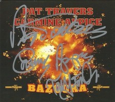 Pat Travers, Carmine Appice, & Tony Franklin Autographed Bazooka CD