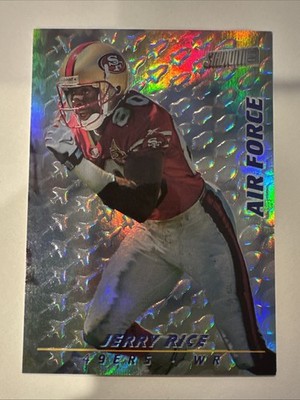 1997 Stadium Club - Offensive Strikes: Air Force Jerry Rice #AF1 Refractor