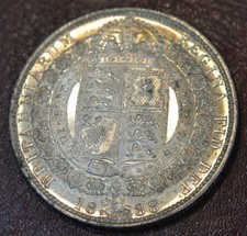 1888 Queen Victoria - Silver Half-Crown -  Superb High Grade condition.