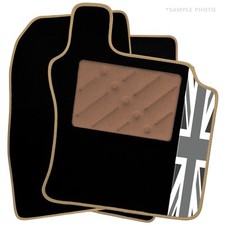 To Fit MG TF Car Mats (2002 - 2005) & UK Logo [BW]