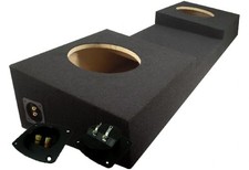 Car Stereo Subwoofer Box Reg Cab Console Truck Dual 10" Speaker Sub Enclosure