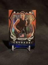2020-21 Panini Prizm #83 LaMelo Ball (RC) Crusade -  Red White & Blue Prizm