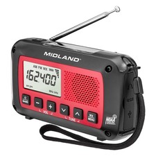 Midland ER40 Emergency Crank Weather Alert Radio w/ Flashlight & NOAA