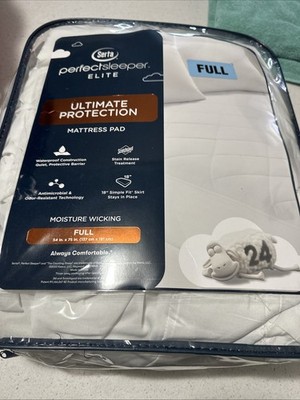 Full  Mattress Protector Serta Ultimate Protection Pad Waterproof