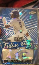 2021 Leaf Metal Draft - Future Stars Kahlil Watson #FS-KW1 Blue Crystals /15...