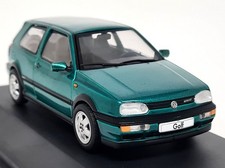 Solido 1/43 Volkswagen Golf MK3 VR6 Green 1994 Diecast Model Car