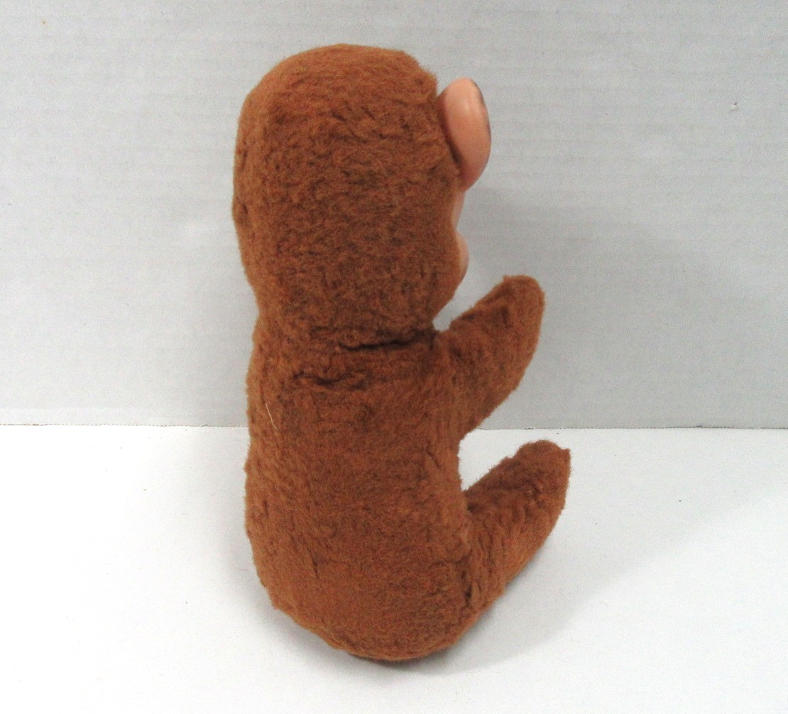 VINTAGE KNICKERBOCKER SMILING RUBBER FACE BEAR/MOUSE PLUSH TOY W