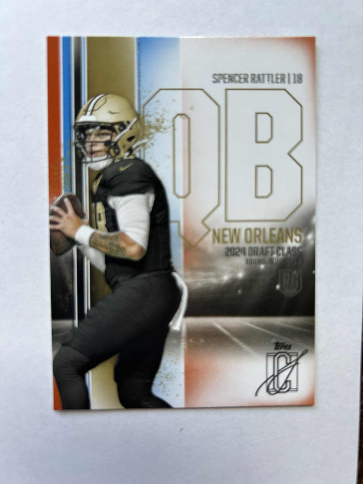 Spencer Rattler RC, Blue & Orange #154 - 2024 Topps Signature Class