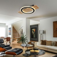 Deckenleuchte Holzlampe Deckenlampe Schlafzimmerlampe Ring 1 Biglight