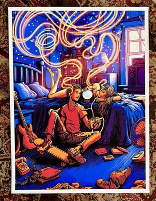*James Flames  Mix-Tape Magic  2019 Signed Art Print 12x16 Official Giclée*
