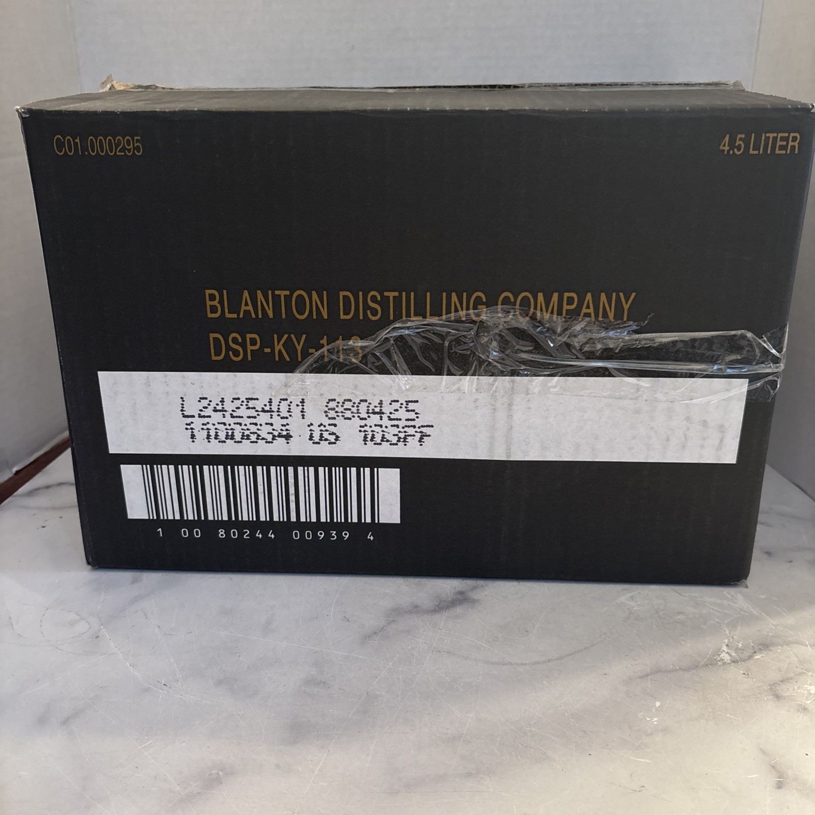 Blanton's Gold Single Barrel Bourbon Empty Box with Insert - Buffalo Trace 103 p
