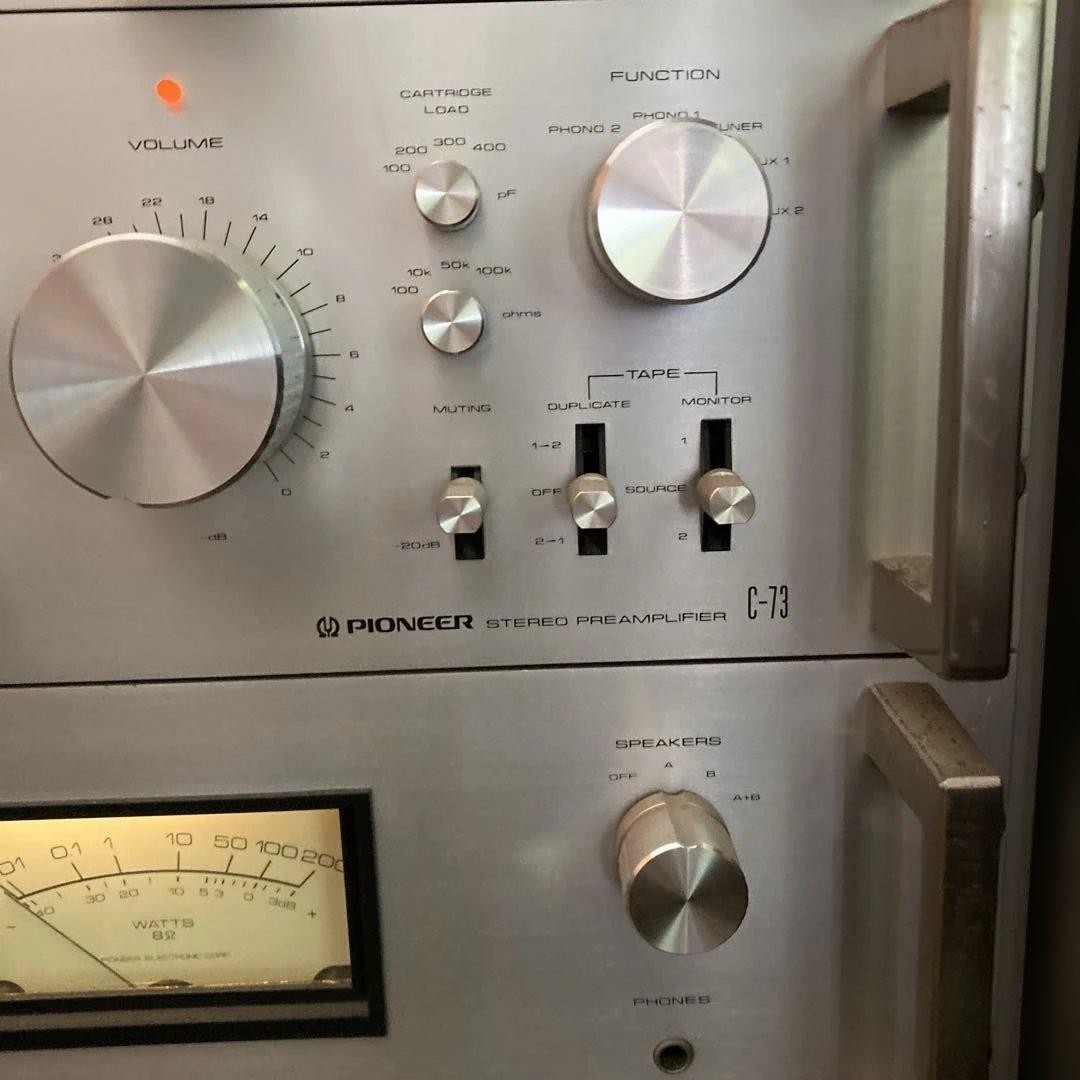 Pioneer C-73 Stereo Preamplifier M-73 Power Amplifier F-73 Stereo