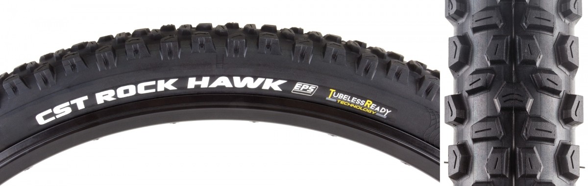 Cst Premium Rock Hawk MTB Tire 29in 225 Black Tubeless Ready 12190₽