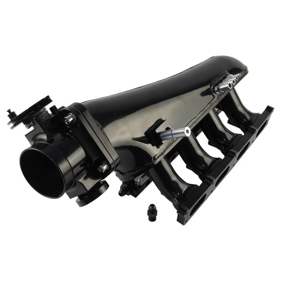 Intake Manifold Kit + 80mm Throttle Body + Fuel Rail For VW Golf GTI MK4 TT 1.8T - Image 3 of 4