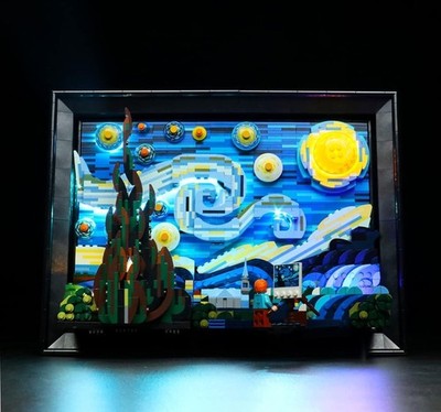 LocoLee LED Lichtset für Lego 21333 Vincent Van Gogh The Starry Night Beleuchtung