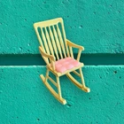 Barbie Doll Pink Rocking Chair Accessory Vintage Dollhouse LOL OMG Clone Bratz