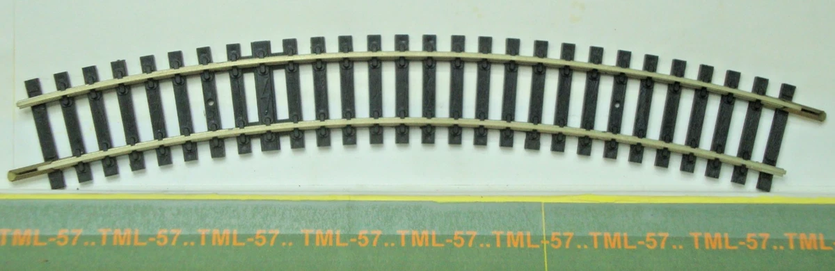 JOUEF HO : ref 920 : LOT de 12 RAILS COURBES 32 TRAVERSES en LAITON - Modélisme