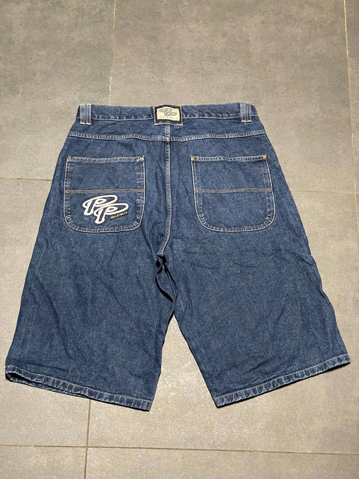 Shorts jeans Pelle Pelle baggy vintage 90s Hip Hop Rap Size 34