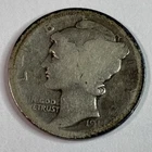 1917 D Mercury Dime Good/VG : Lower Mintage - .90 Silver Nice Coin