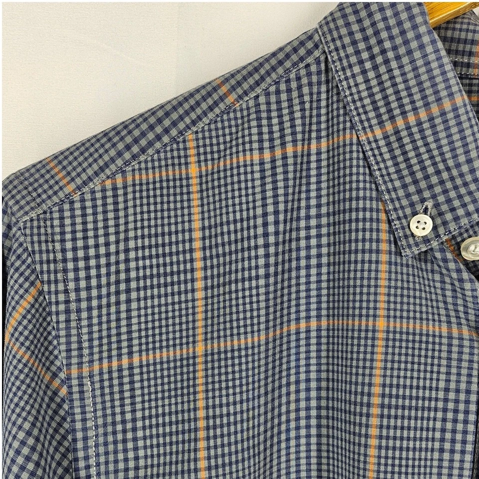 CAMISA DE VESTIR GEOMÉTRICA AZUL CLARO PREMIUM HOMBRE STEVEN ALAN TALLA MEDIANA Foto 3 de 4