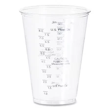 SOLO TP10DGM PET Graduated Medical and Dental Cups, 10 oz, Clear, PK1000