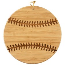 Baseball Shaped Wood Cutting Board and Charcu...