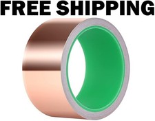 Copper Foil Tape with Conductive Adhesive for Guitar EMI Shielding 2 x 33